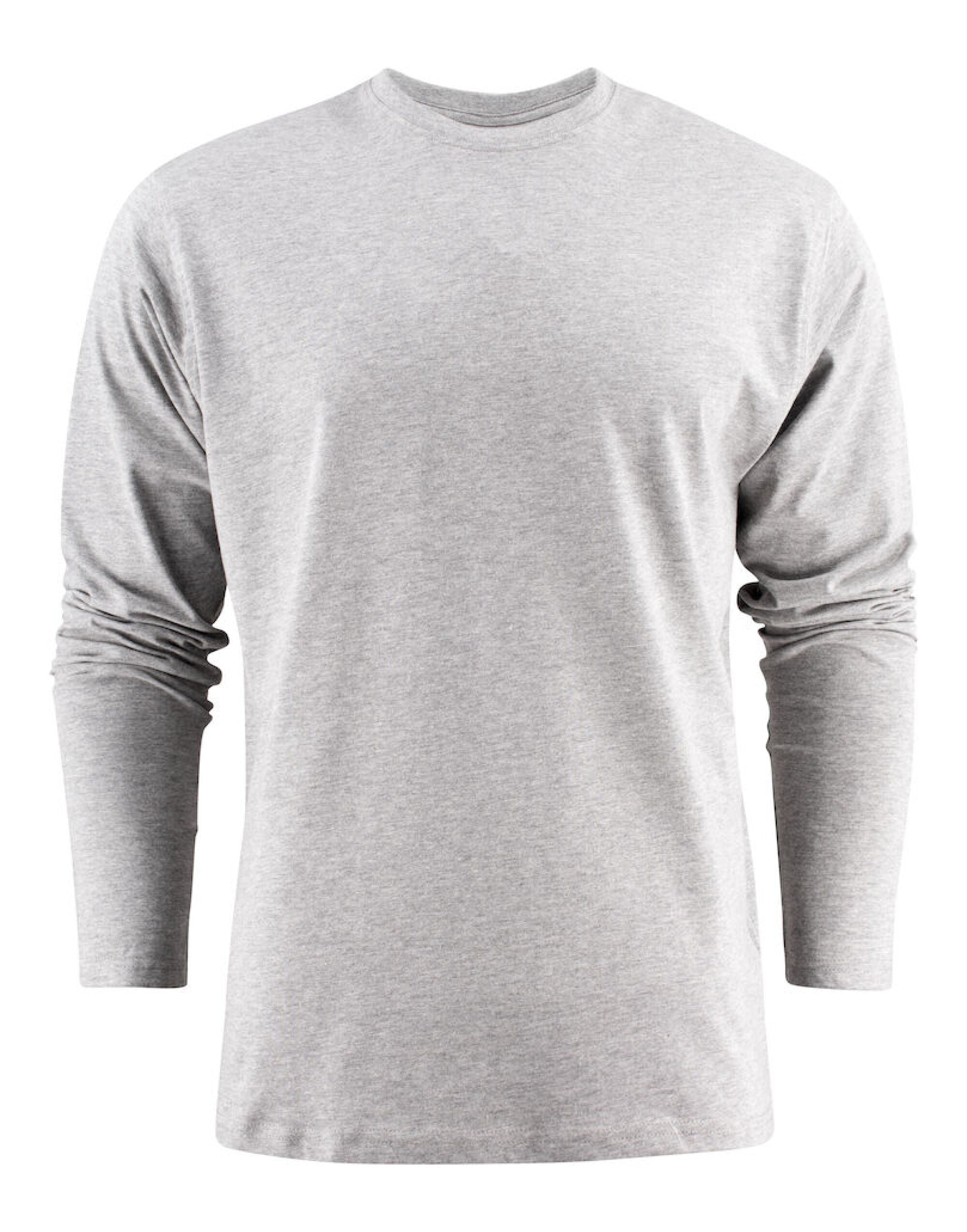 Printer EShort Sleeveentials Unisex Heavier Pro LS PE2264034 - Grey Melange - Customisable T-Shirt