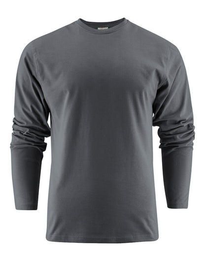 Printer EShort Sleeveentials Unisex Heavier Pro LS PE2264034 - Steel Grey - Customisable T-Shirt