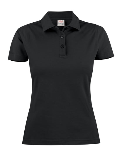 Printer Ladies Pique Surf Polo PE2265009 - Black - Customisable Polos
