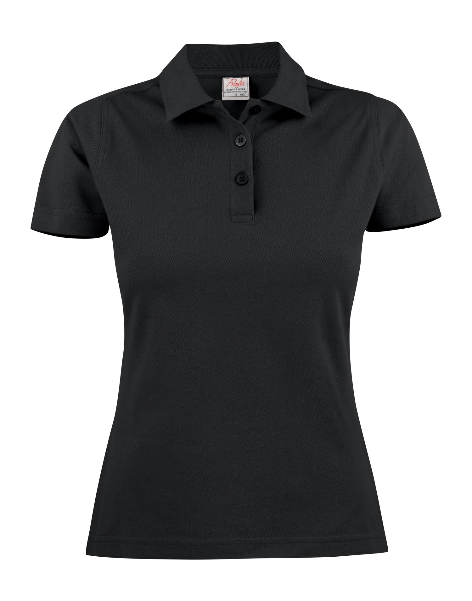 Printer Ladies Surf Light Polo PE2265023 - Black - Customisable Polos