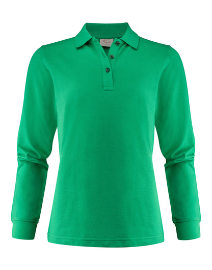 Printer Ladies Surf Pro LS Polo PE2265027 - Fresh Green - Customisable Polos