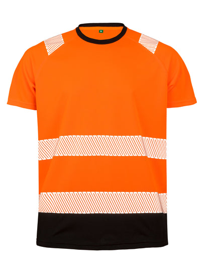 Result Recycled Safety T Shirt R502X - Fluoresent Orange - Customisable T-Shirt