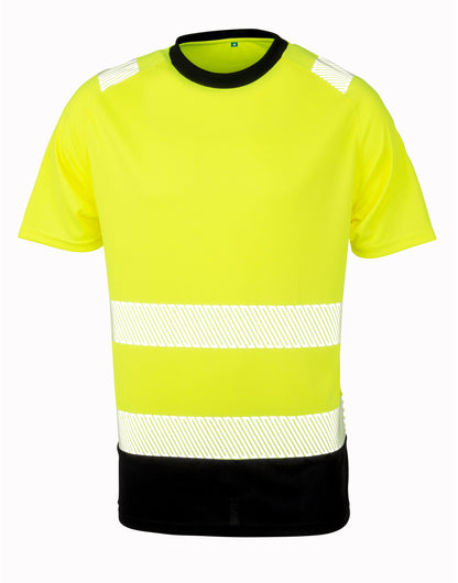 Result Recycled Safety T Shirt R502X - Fluoresent Yellow - Customisable T-Shirt