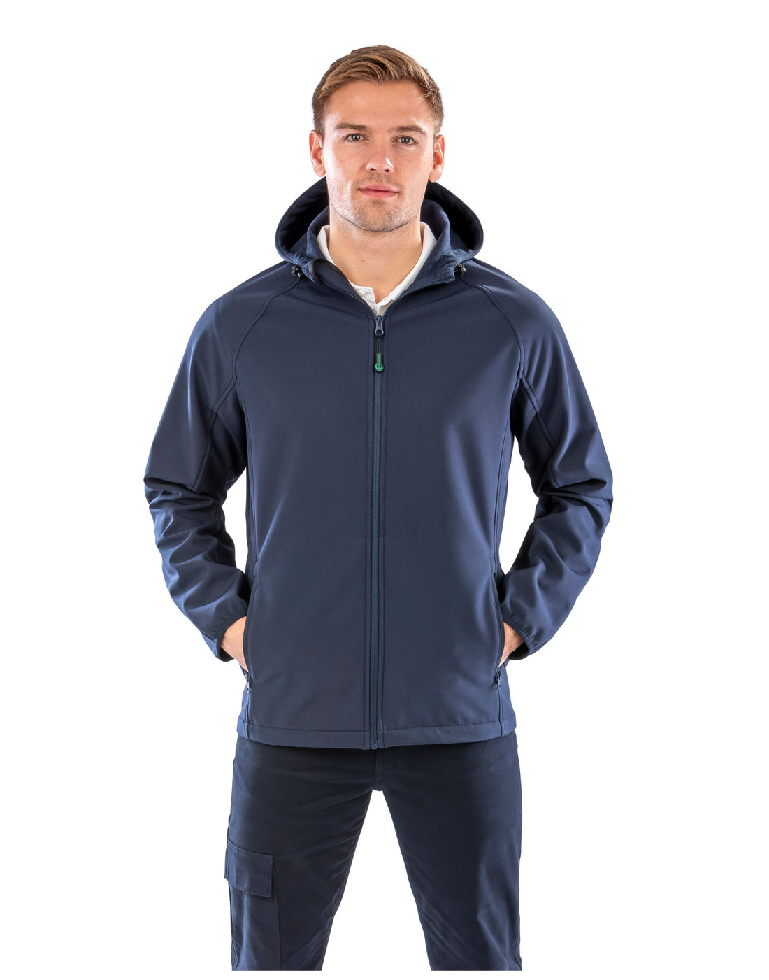 Result Mens Recycled Pable Hood Sshell R911M - Navy - Customisable Jacket
