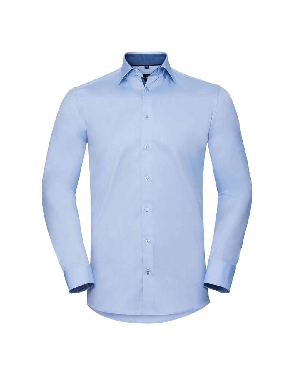 Russell Mens LS Contrast HBone Shirt - R964MC
