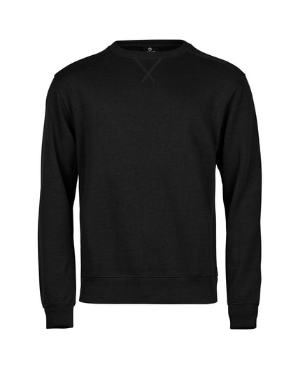 Tee Jays Ribbed Interlock Crewneck TJ5504 - Black - Customisable Sweatshirts