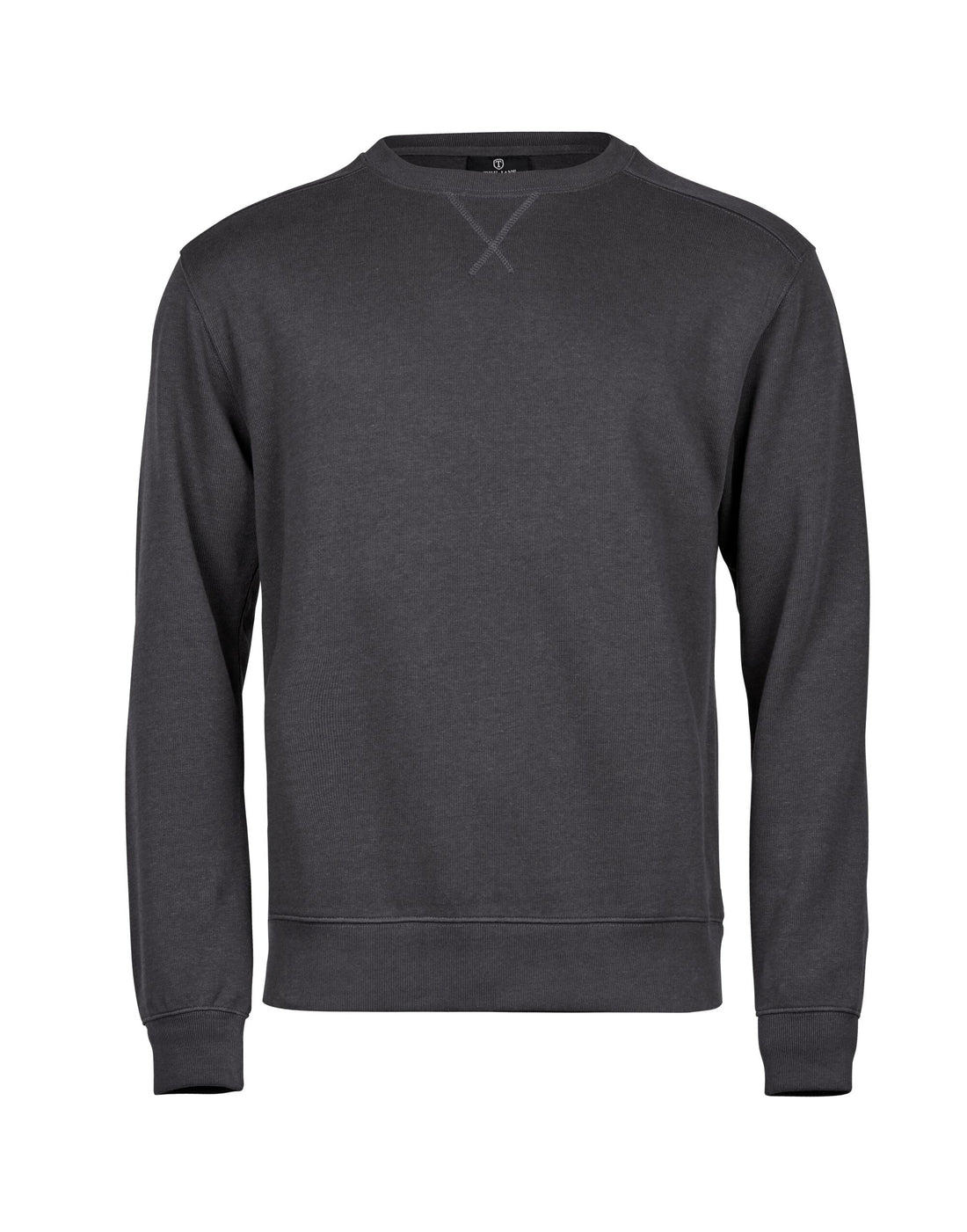 Tee Jays Ribbed Interlock Crewneck TJ5504 - Dark Grey - Customisable Sweatshirts