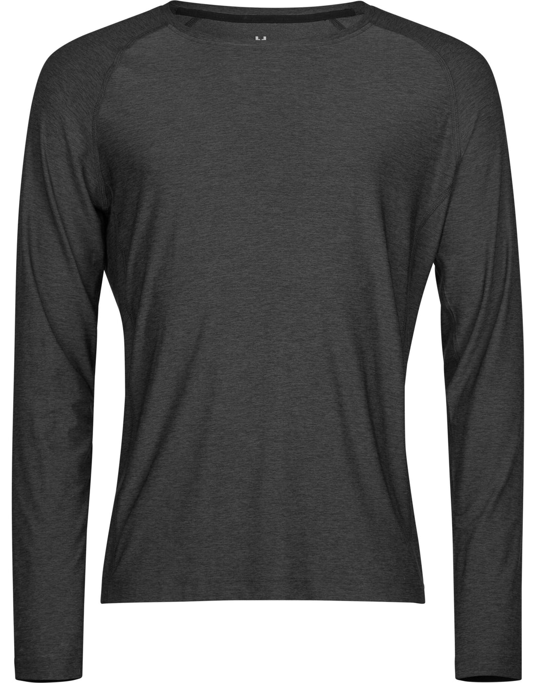Tee Jays Long Sleeve Cooldry Tee TJ7022 - Black Melange - Customisable T-Shirt