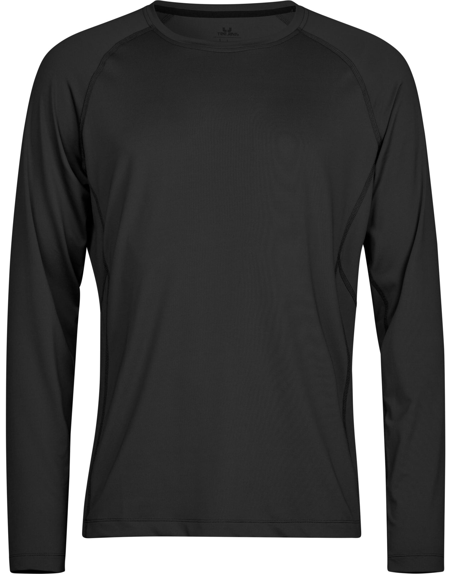 Tee Jays Long Sleeve Cooldry Tee TJ7022 - Black - Customisable T-Shirt