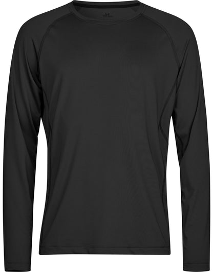 Tee Jays Long Sleeve Cooldry Tee TJ7022 - Black - Customisable T-Shirt