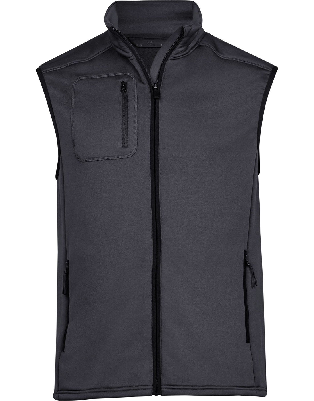 Tee Jays Mens Stretch Fleece Bodywarmer TJ9104 - Dark Grey - Customisable Bodywarmers