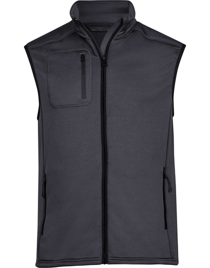 Tee Jays Mens Stretch Fleece Bodywarmer TJ9104 - Dark Grey - Customisable Bodywarmers