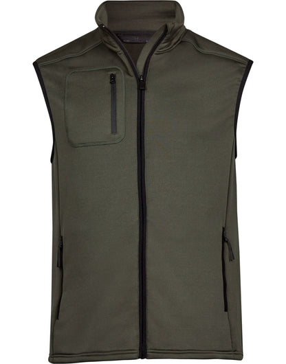 Tee Jays Mens Stretch Fleece Bodywarmer TJ9104 - Deep Green - Customisable Bodywarmers