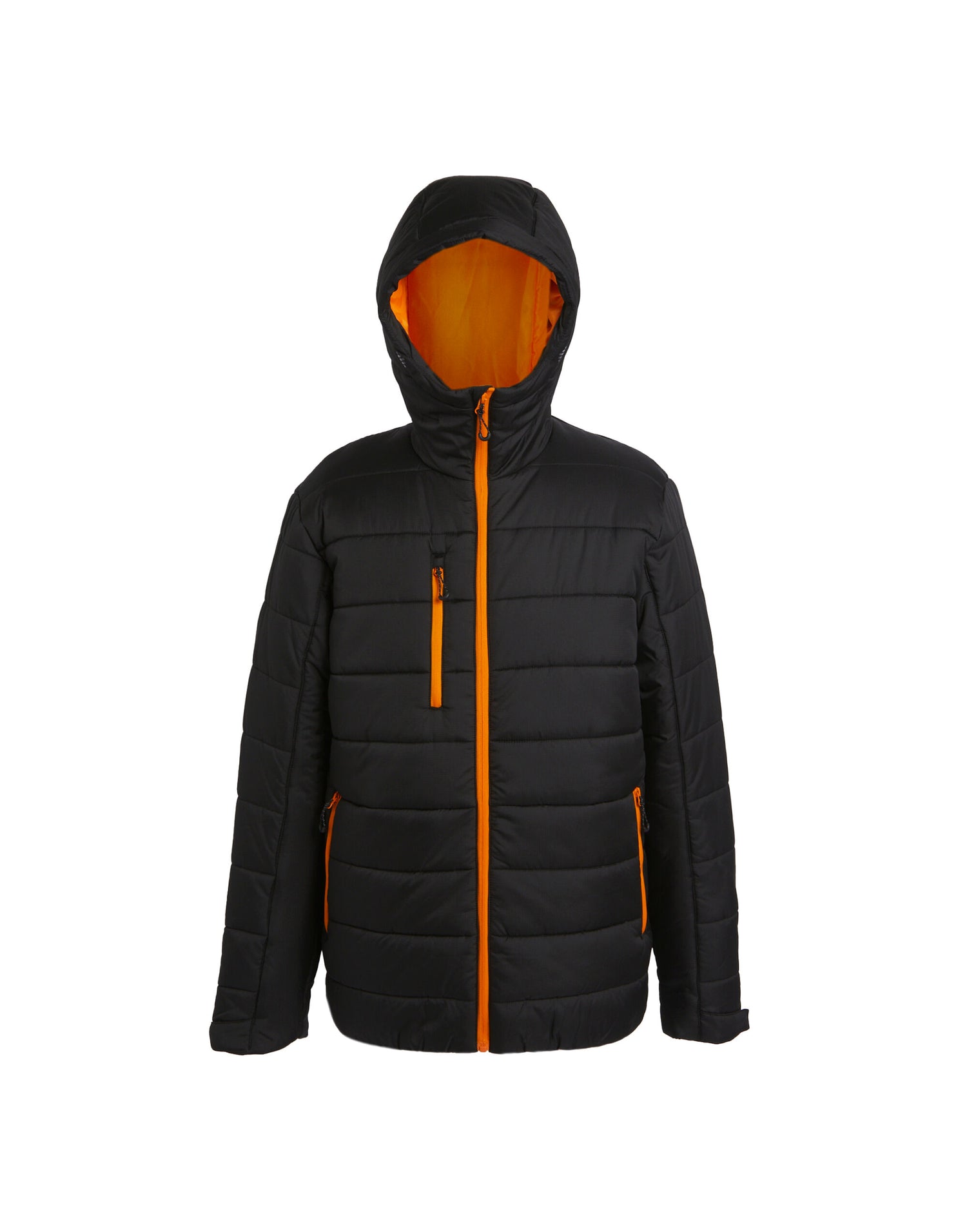 Regatta Professional Regatta Mens Navigate Thermal Jacket TRA241 - Black Orange Pop - Customisable Jacket