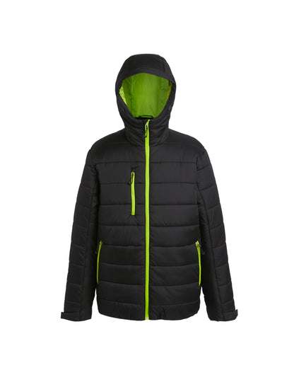 Regatta Professional Regatta Mens Navigate Thermal Jacket TRA241 - Black Lime - Customisable Jacket