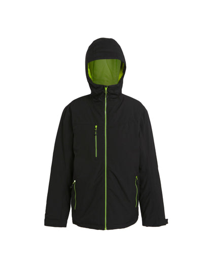 Regatta Professional Regatta Navigate WP Insulated Jacket TRA253 - Black Lime - Customisable Jacket