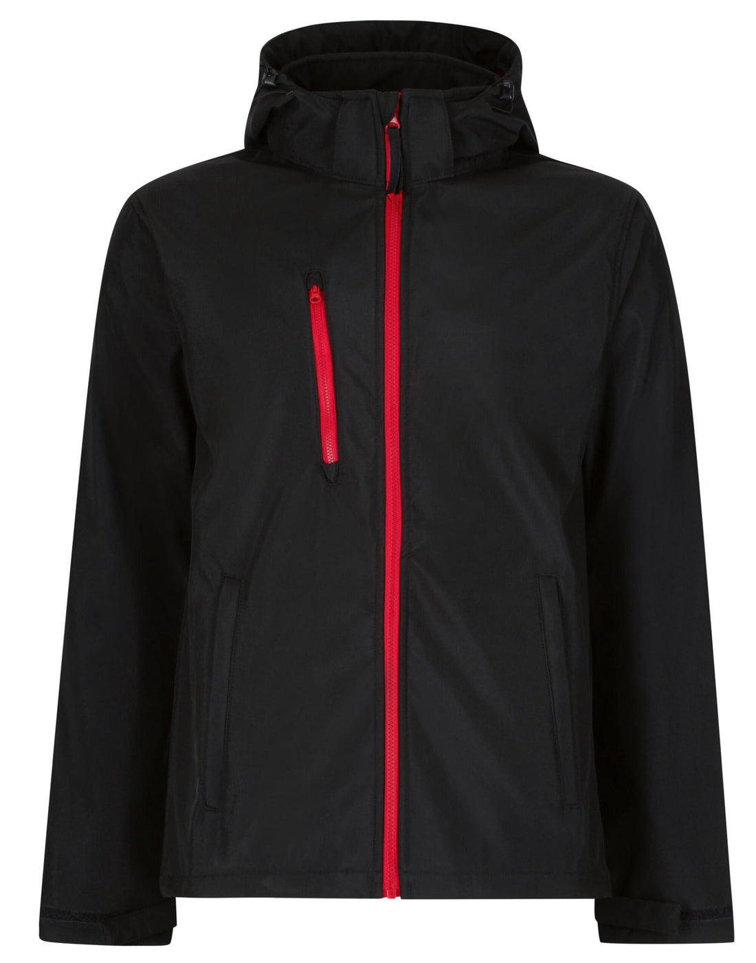 Regatta Professional Regatta Venturer Hooded Softshell tra701 - Black Red - Customisable Jacket