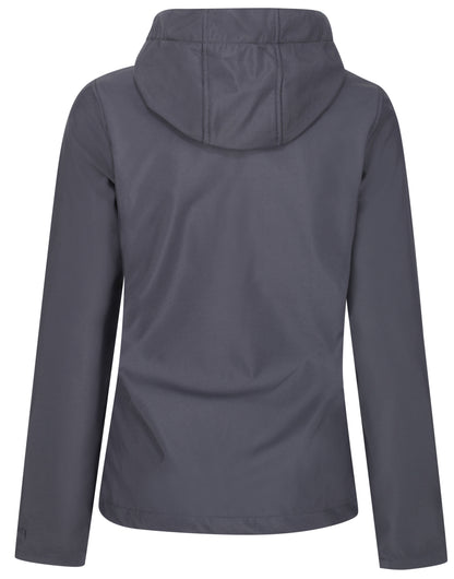 Regatta Professional Regatta Womens Venturer Hooded Softshell tra702 - Seal Grey Black - Customisable Jacket