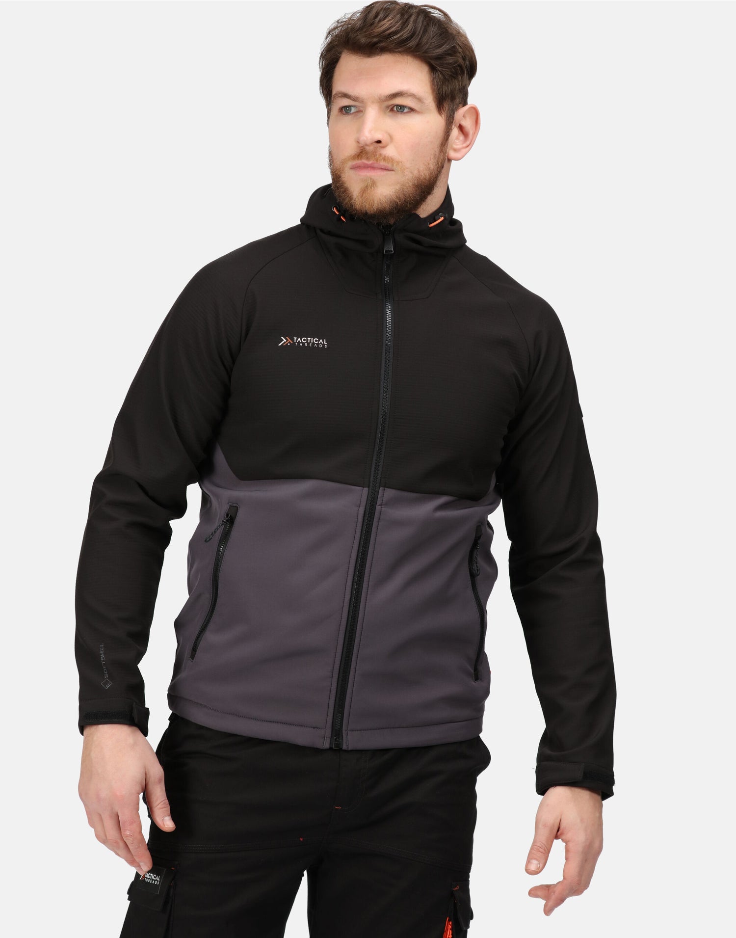 Tactical Threads Surrender Softshell tra707 - Iron Black - Customisable Jacket