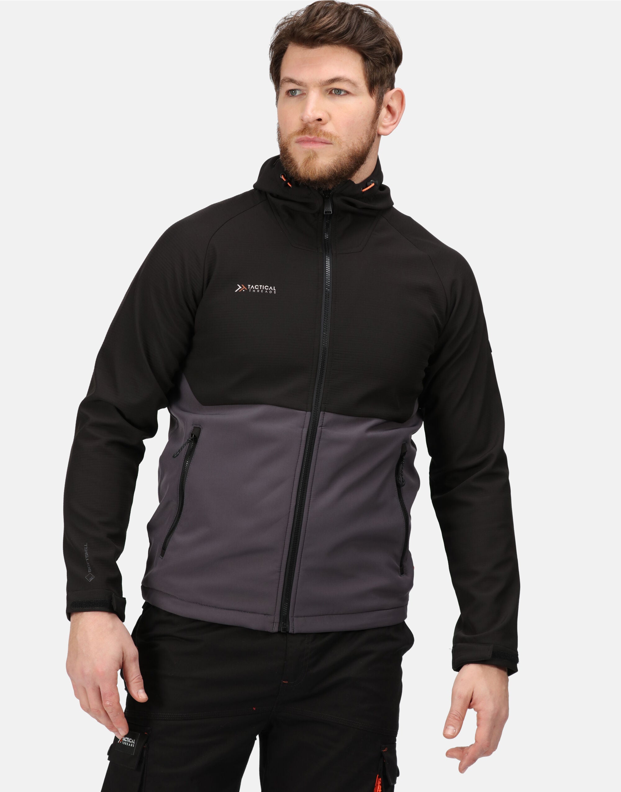 Tactical Threads Surrender Softshell tra707 - Iron Black - Customisable Jacket