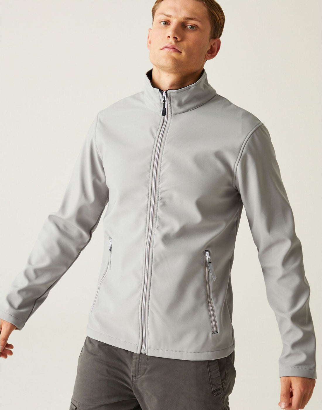 Regatta Professional Regatta Ascender 2 Layer Softshell tra762 - Mineral Grey Black - Customisable Jacket