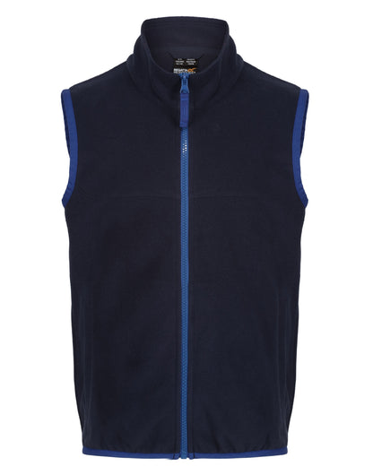 Regatta Junior Micro Fleece Bodywarmer TRA883 - Navy New Royal - Customisable Bodywarmers