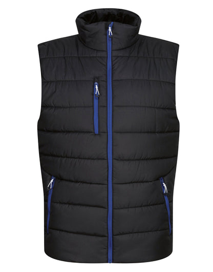 Regatta Professional Regatta Mens Navigate Thermal Bodywarmer TRA892 - Black New Royal - Customisable Bodywarmers