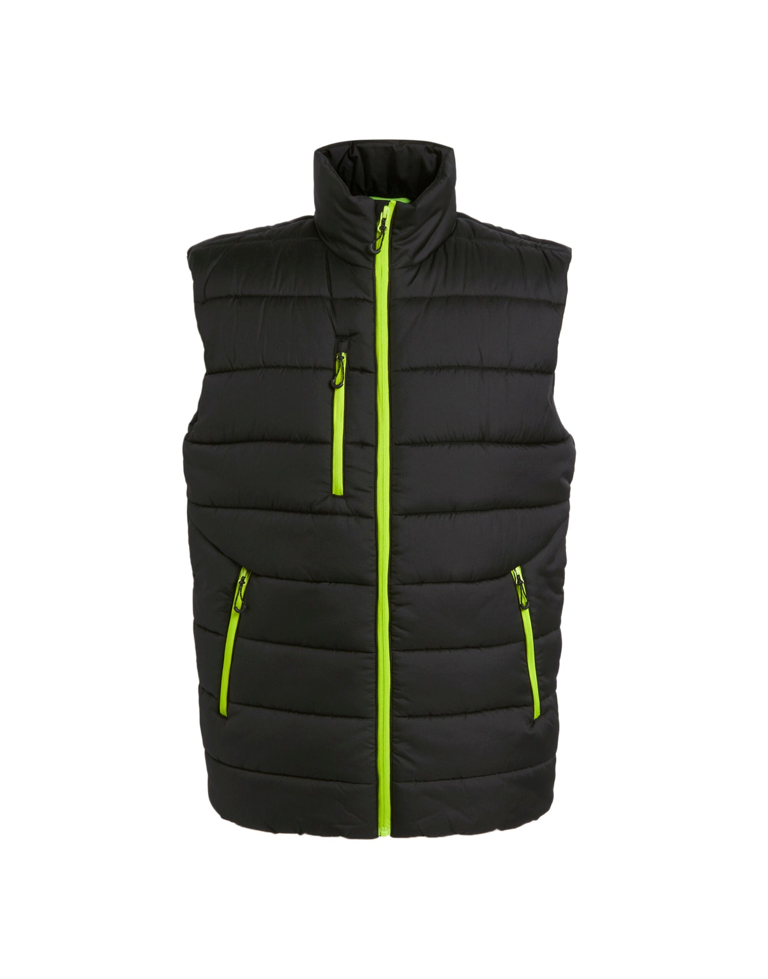 Regatta Professional Regatta Mens Navigate Thermal Bodywarmer TRA892 - Black Lime - Customisable Bodywarmers