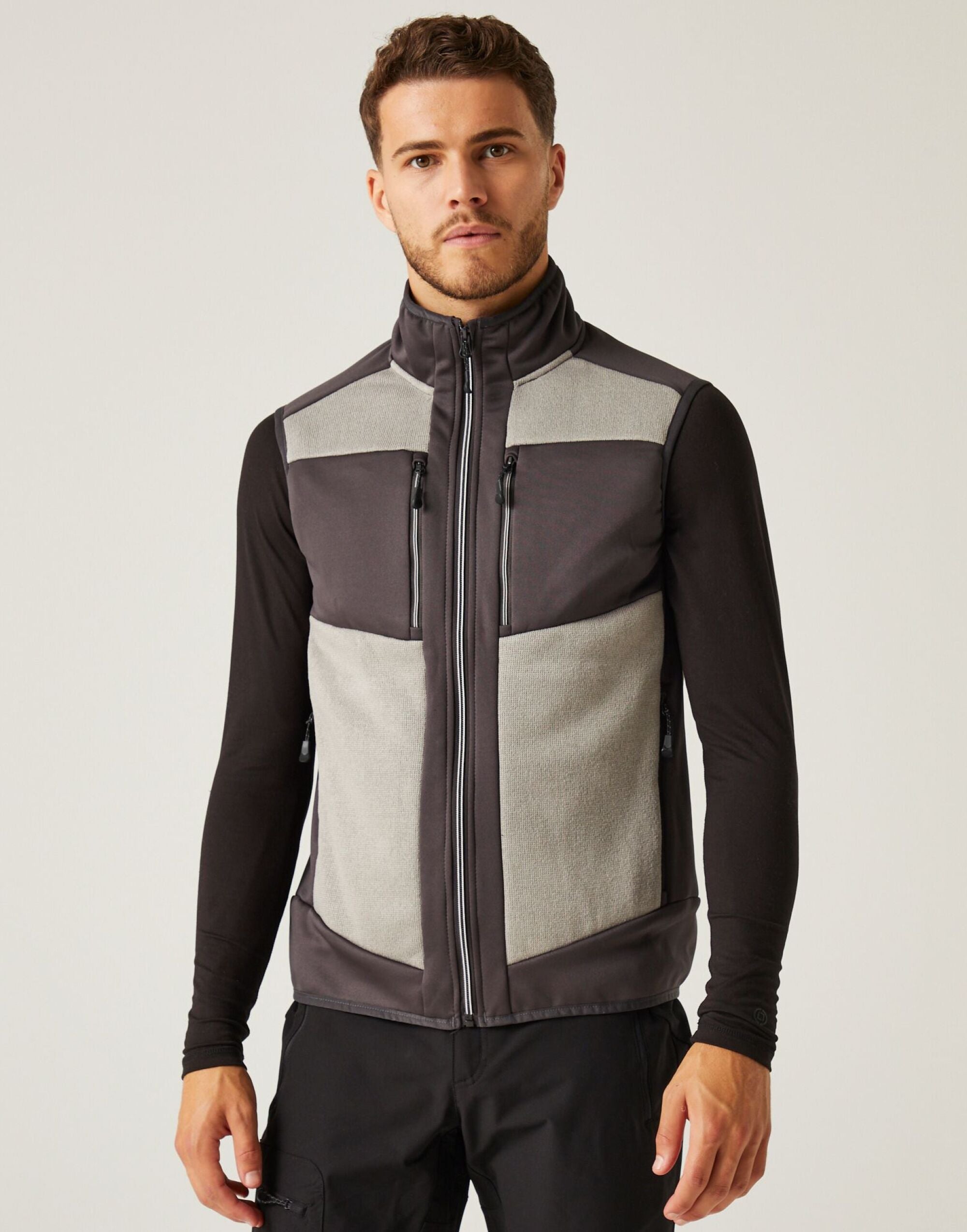 Regatta Professional Regatta E Volve Knit Stretch Bodywarmer TRA914 - Mineral Grey Ash - Customisable Bodywarmers