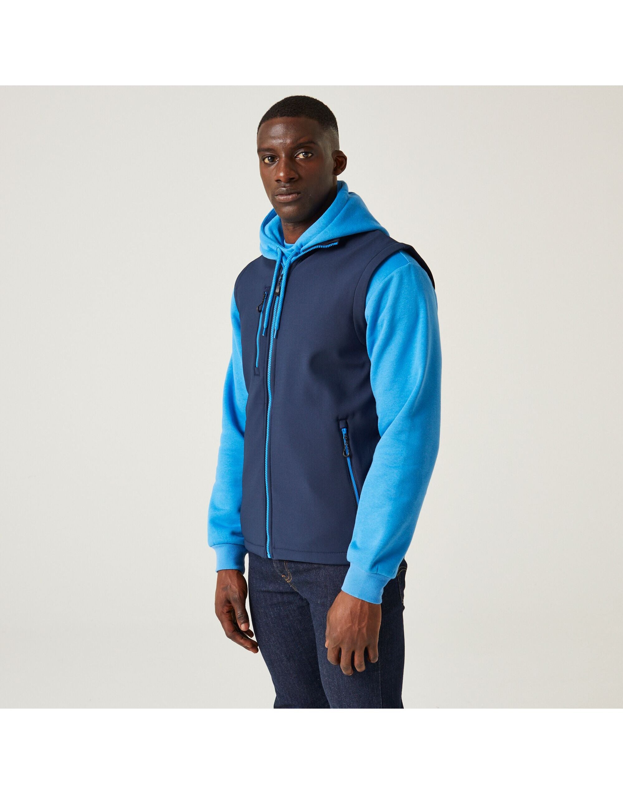 Regatta Professional Regatta Navigate 2L Softshell Bodywarmer TRA915 - Navy French Blue - Customisable Bodywarmers
