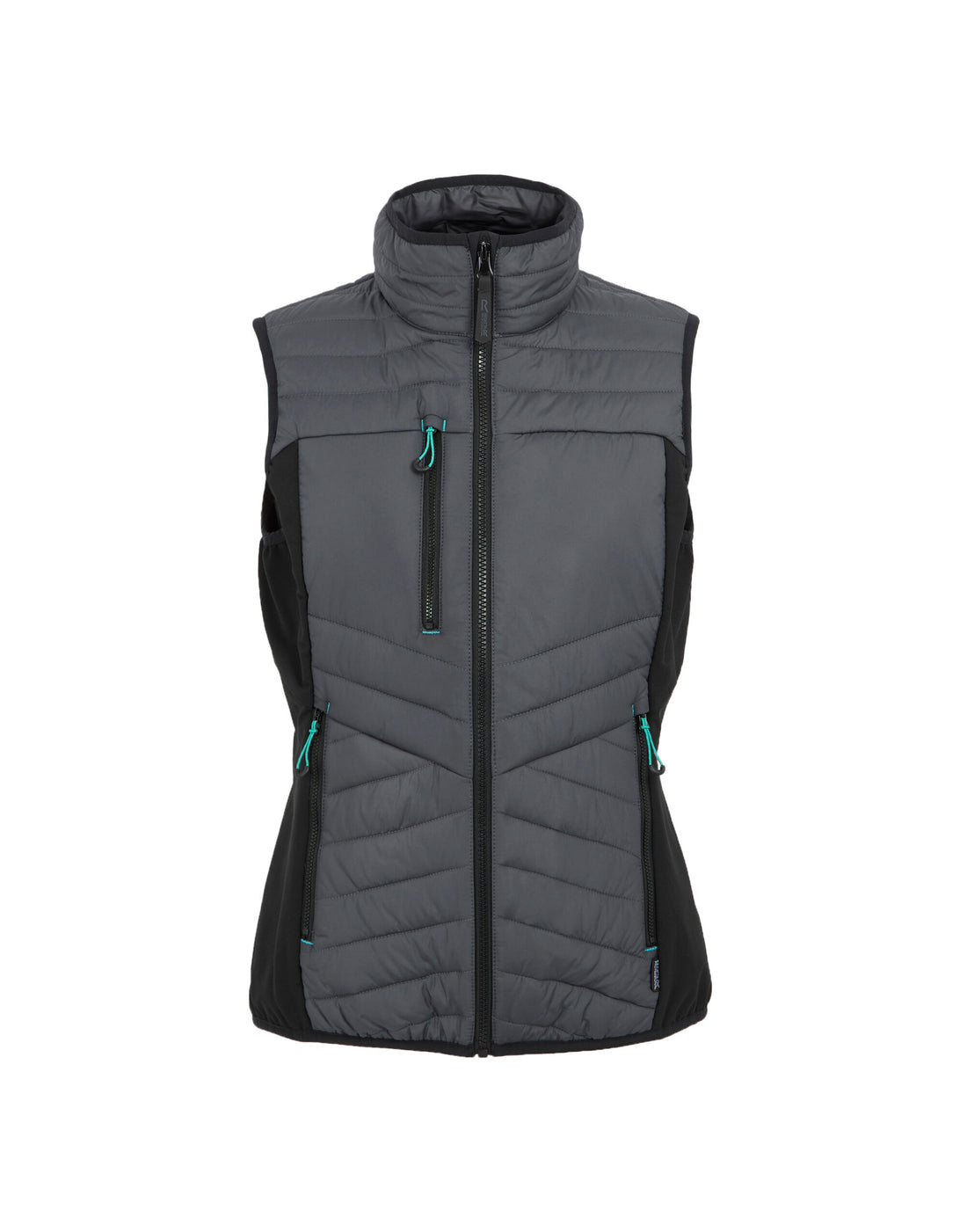 Regatta Professional Regatta Ladies Ada Hybrid Bodywarmer TRA924 - Seal Grey Black - Customisable Bodywarmers