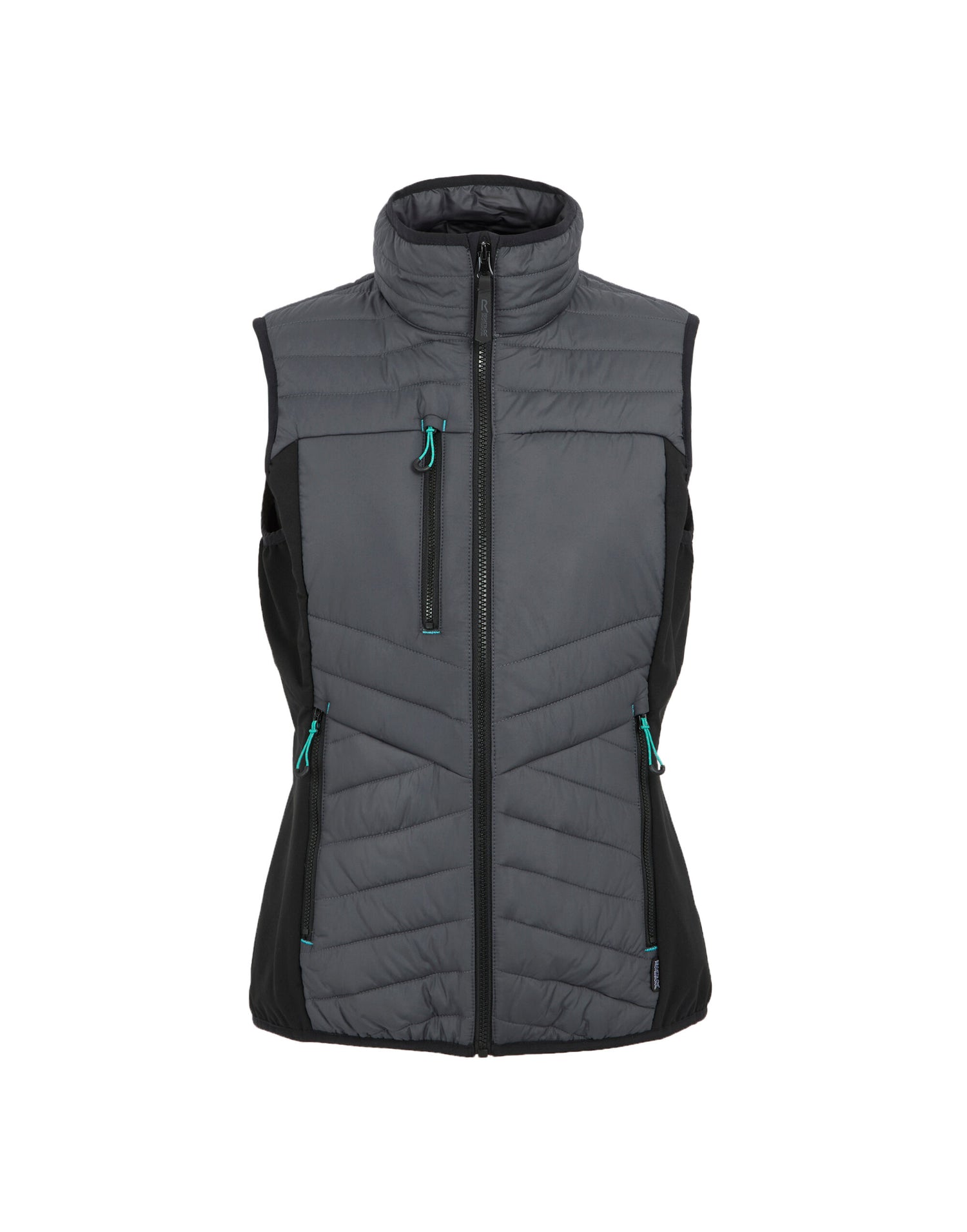Regatta Professional Regatta Ladies Ada Hybrid Bodywarmer TRA924 - Seal Grey Black - Customisable Bodywarmers