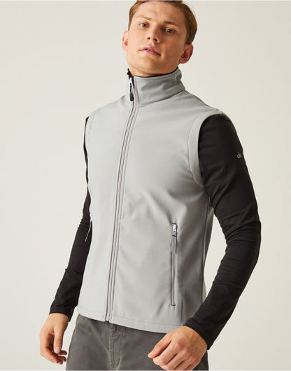 Regatta Professional Regatta Ascender 2L Softshell Bodywarmer TRA925 - Mineral Grey Black - Customisable Bodywarmers
