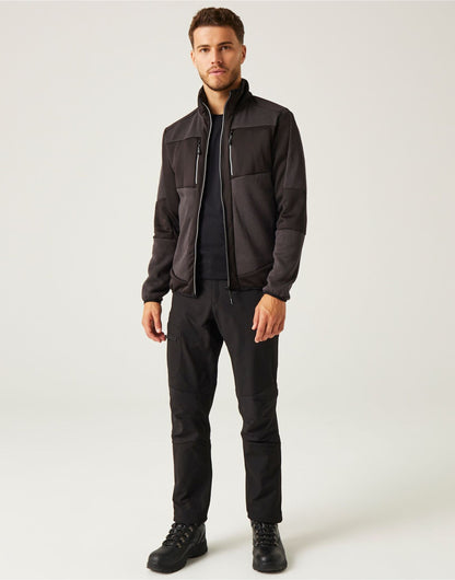 Regatta Professional Regatta E Volve Knit Stretch Midlayer trf720 - Ash Black - Customisable Outerwear