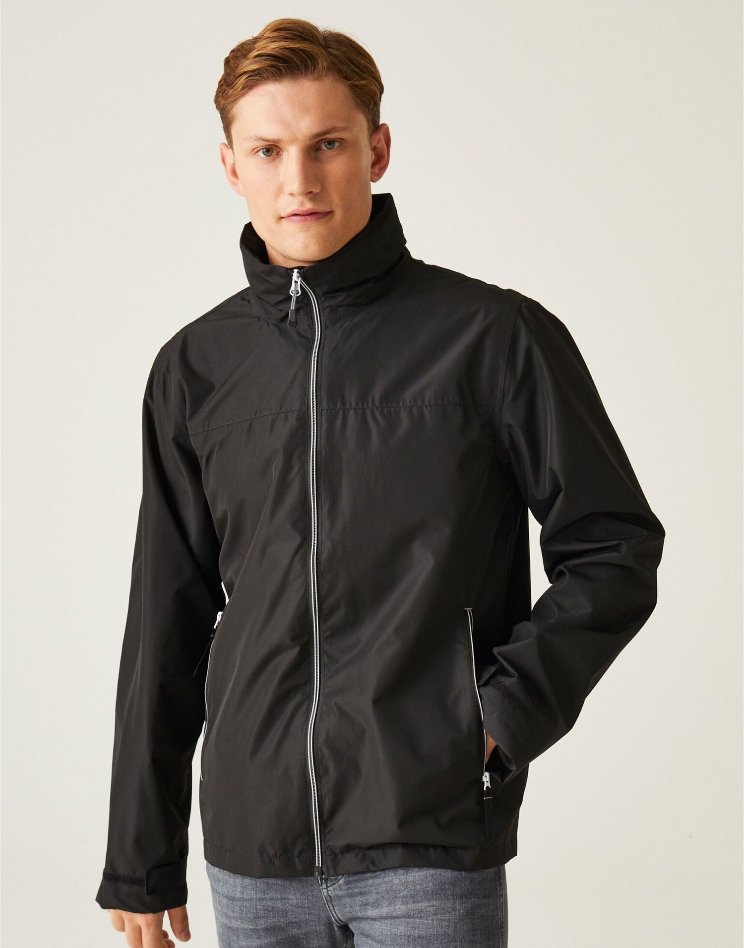 Regatta Professional Regatta Ascender Waterproof Shell Jacket TRW532 - Black Mineral Grey - Customisable Jacket