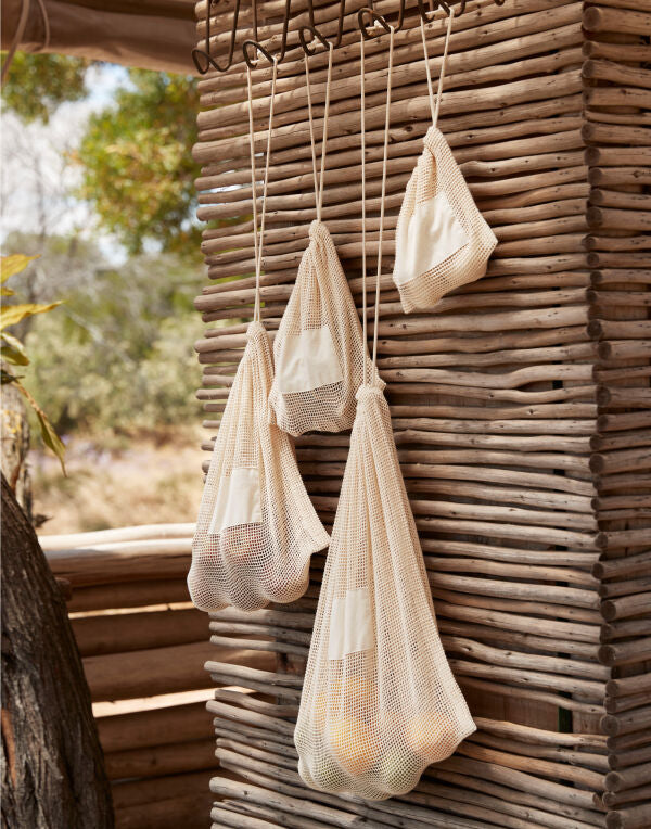 Westford Mill Organic Cotton Mesh Sacks w155 - - Customisable Bags