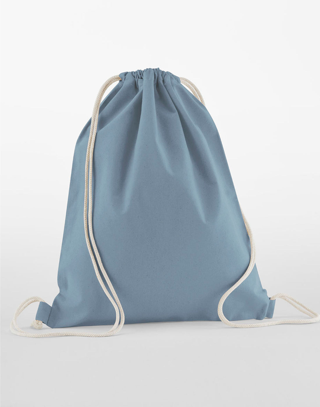 Westford Mill Organic Cotton InCo Gymsac w160 - Dusty Blue O S - Customisable Bags