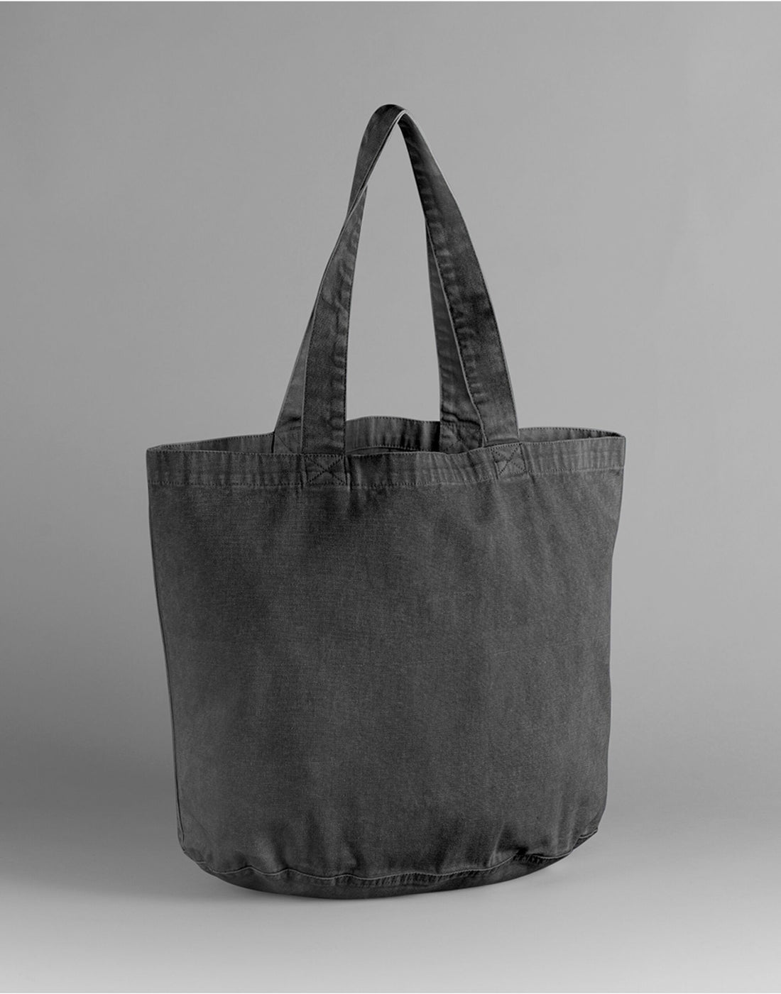 Westford Mill Garment Dyed Shopper W345 - Vintage Black O S - Customisable Bags