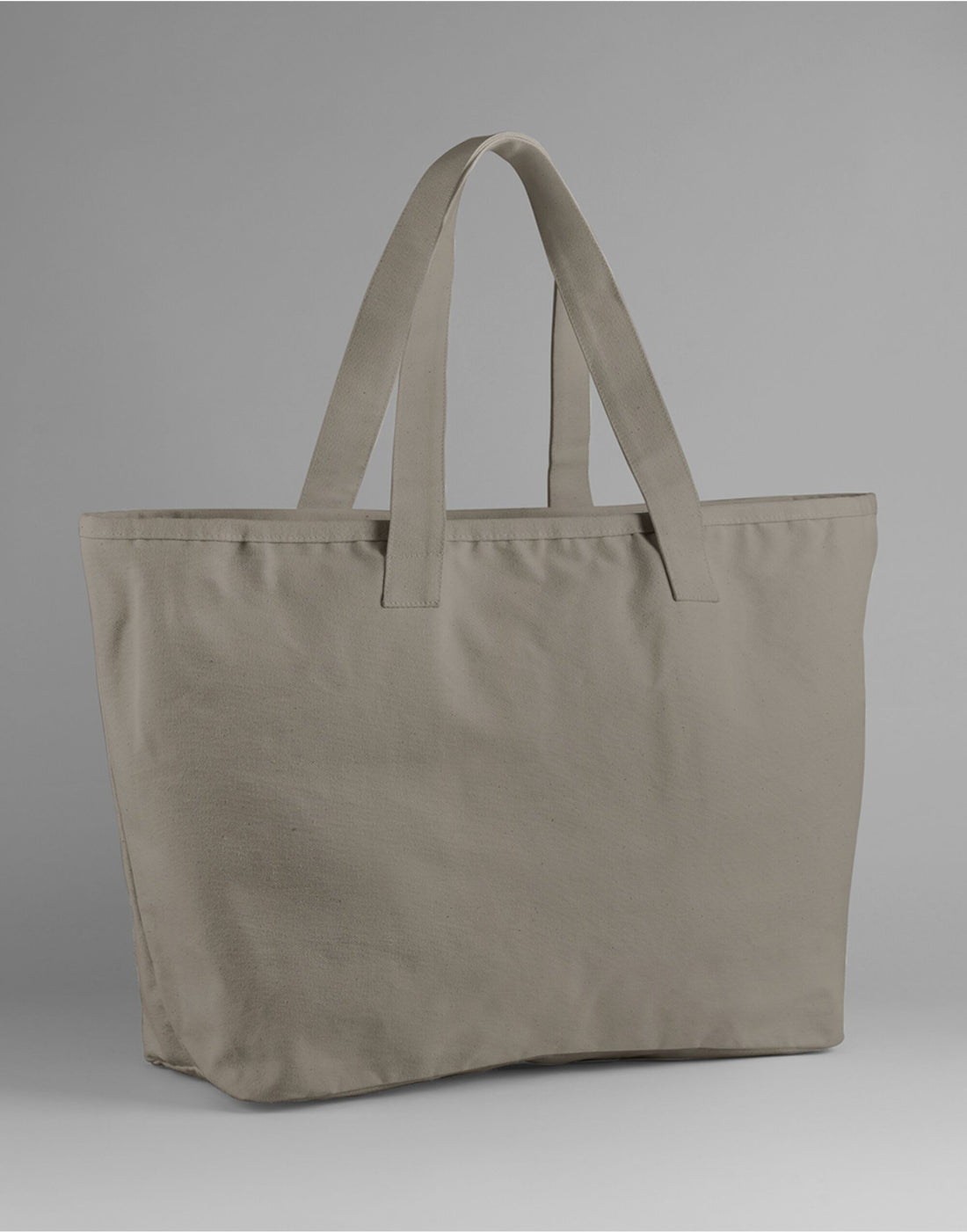 Westford Mill Oversized Canvas Tote Bag W606 - Mushroom O S - Customisable Bags