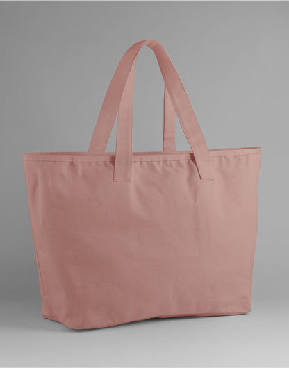 Westford Mill Oversized Canvas Tote Bag W606 - Rose O S - Customisable Bags