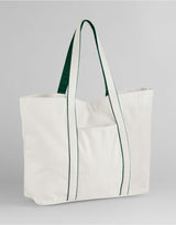 Soft White/Bottle Green