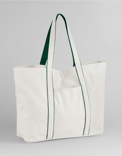 Soft White/Bottle Green