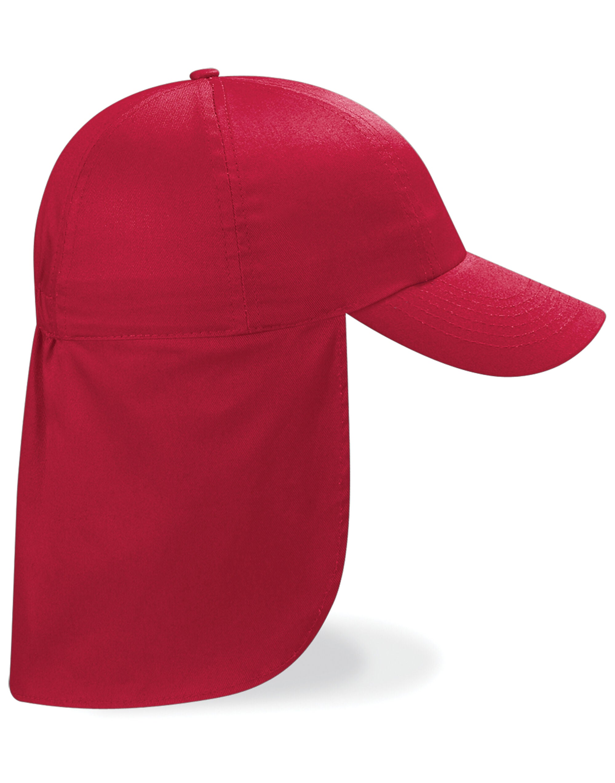 Beechfield Junior Legionnaire Style Cap B11B - Classic Red O S - Customisable Caps