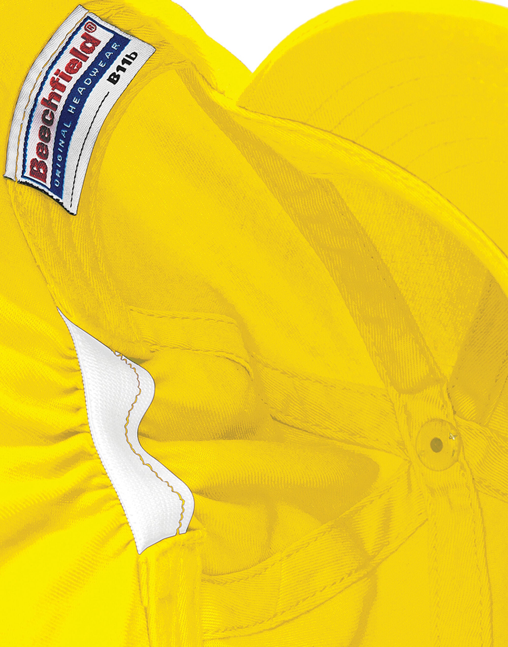 Beechfield Junior Legionnaire Style Cap B11B - Yellow O S - Customisable Caps