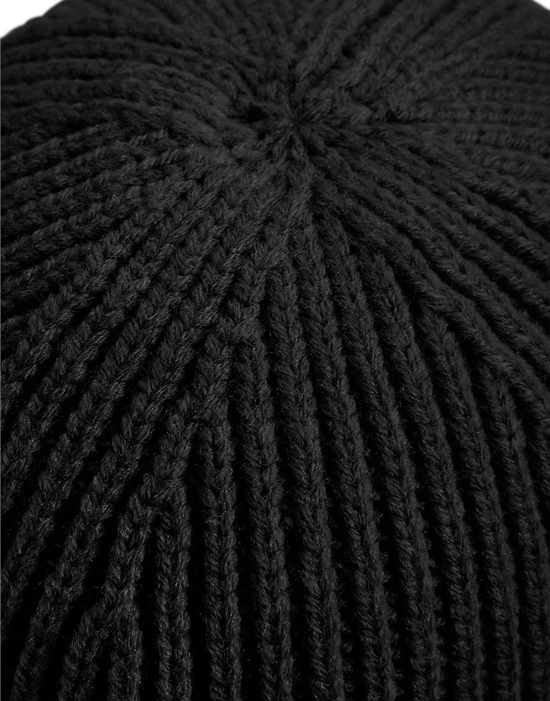 Beechfield Engineered Knit Ribbed Beanie B380 - Black O S - Customisable Beanies