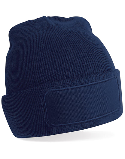Beechfield Original Patch Beanie B445 - French Navy O S - Customisable Beanies