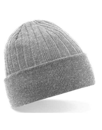 Beechfield Thinsulate Beanie B447 - Heather Grey O S - Customisable Beanies