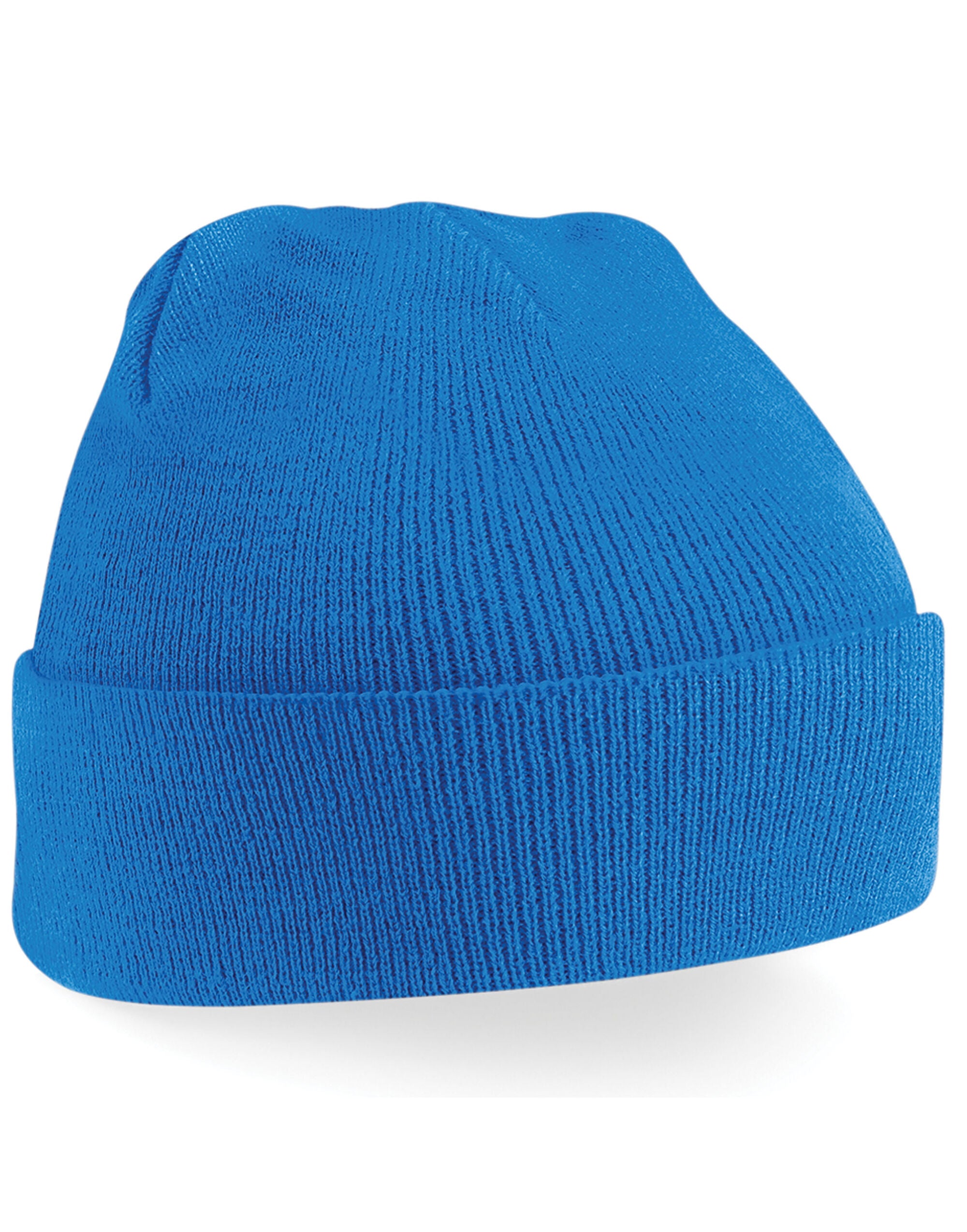 Beechfield Original Cuffed Beanie - B45 - Sapphire O S - Customisable Beanies