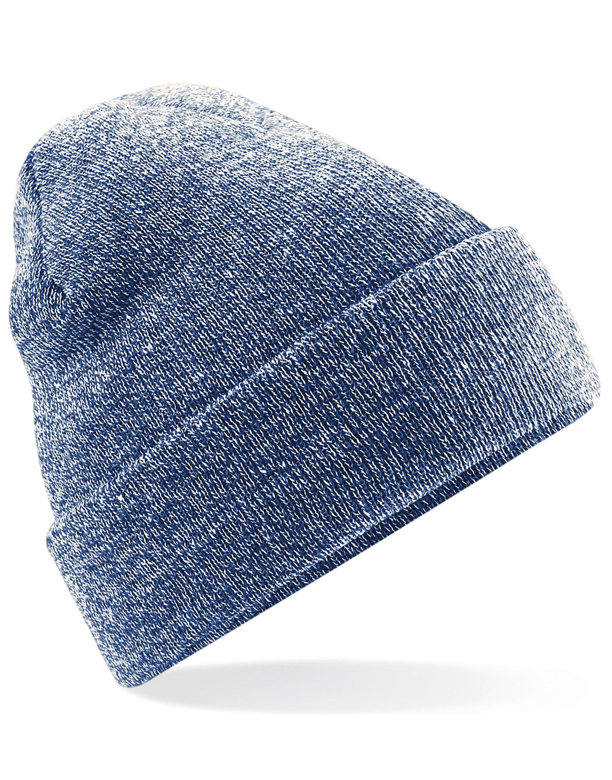 Beechfield Original Cuffed Beanie - B45 - Heather Navy O S - Customisable Beanies
