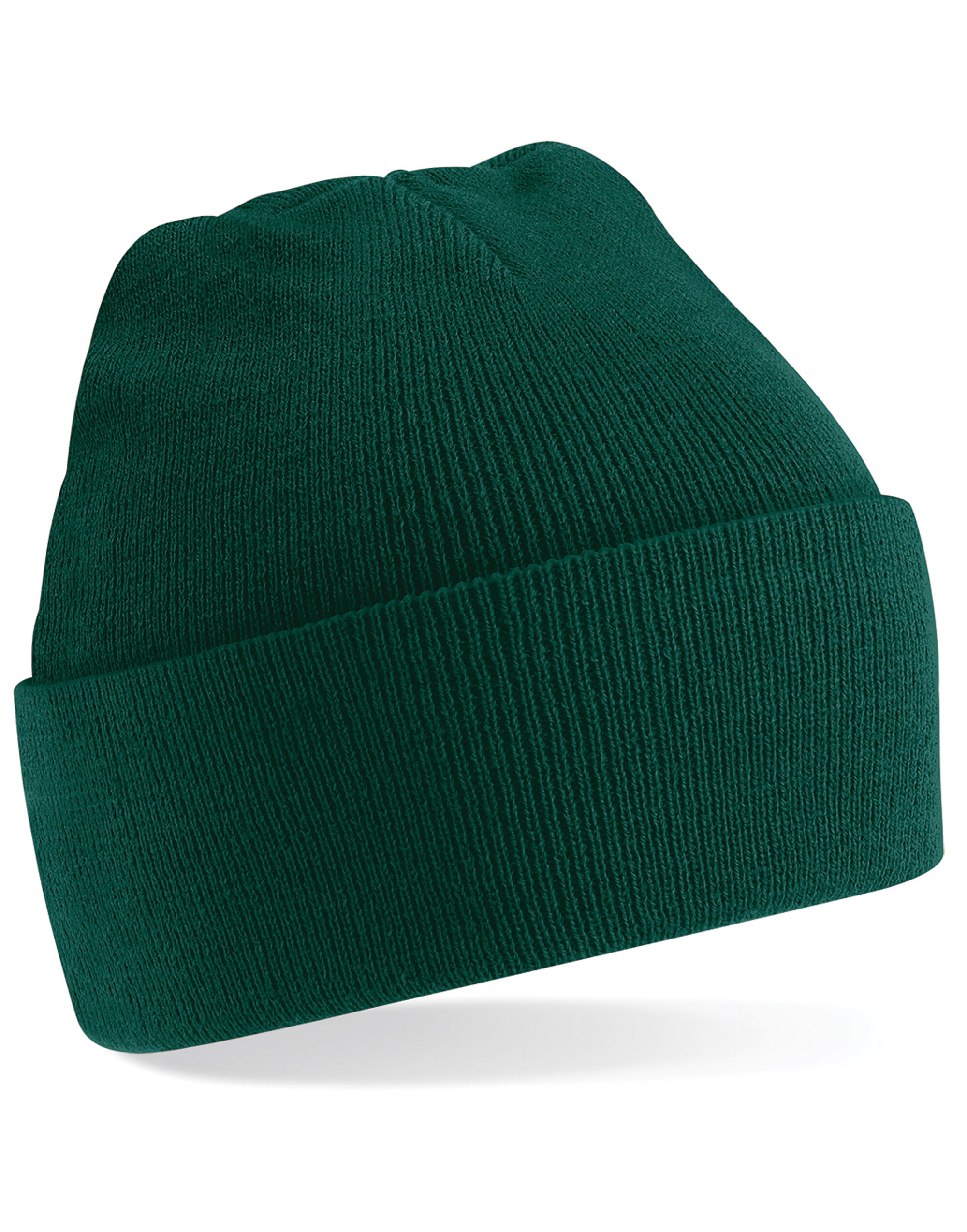 Beechfield Original Cuffed Beanie - B45 - Bottle Green O S - Customisable Beanies